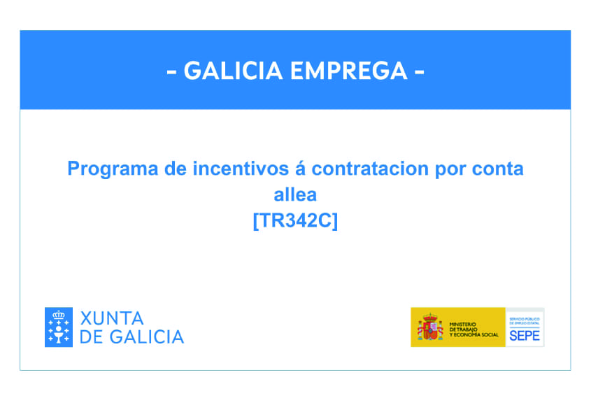 programa de incentivos á contratación por conta allea